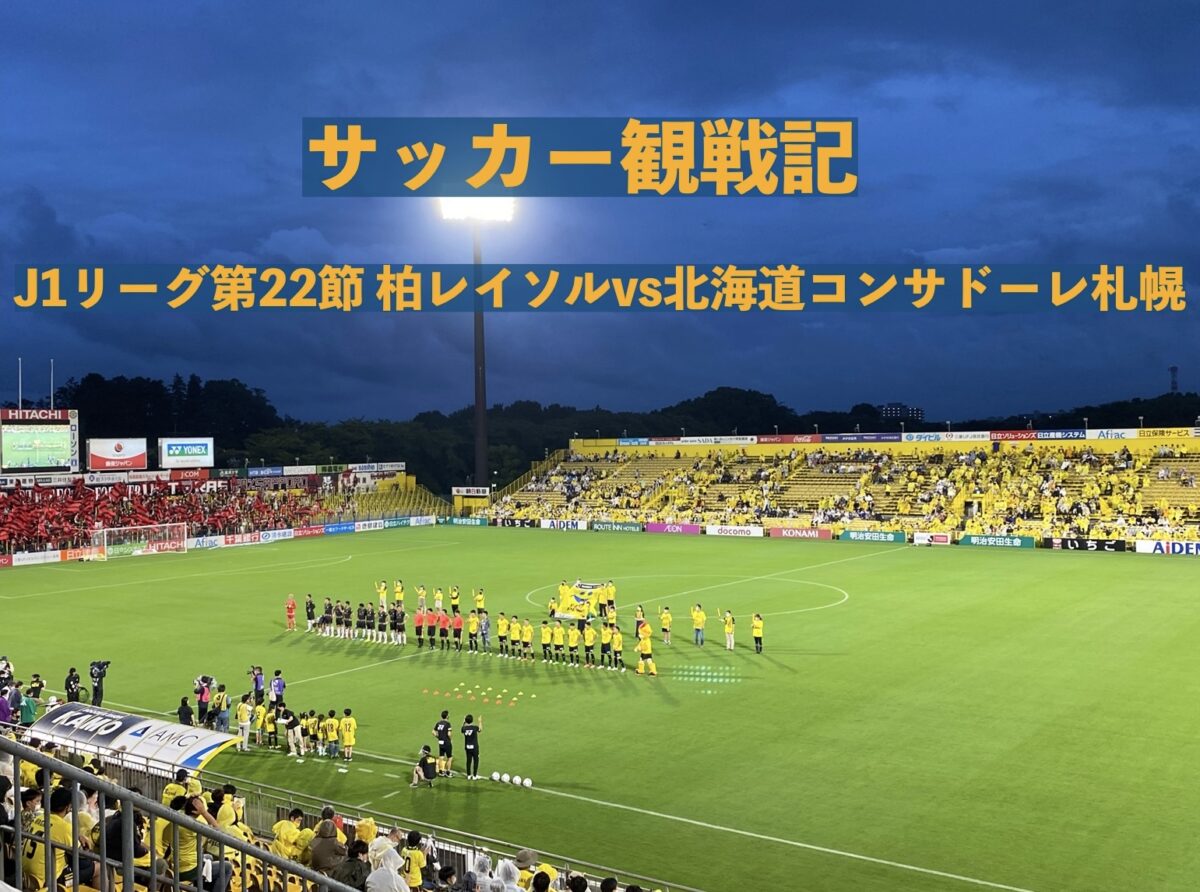 柏レイソルvs北海道コンサドーレ札幌の試合の写真