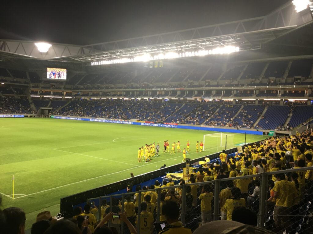 2017年のガンバ大阪vs柏レイソルの試合の写真