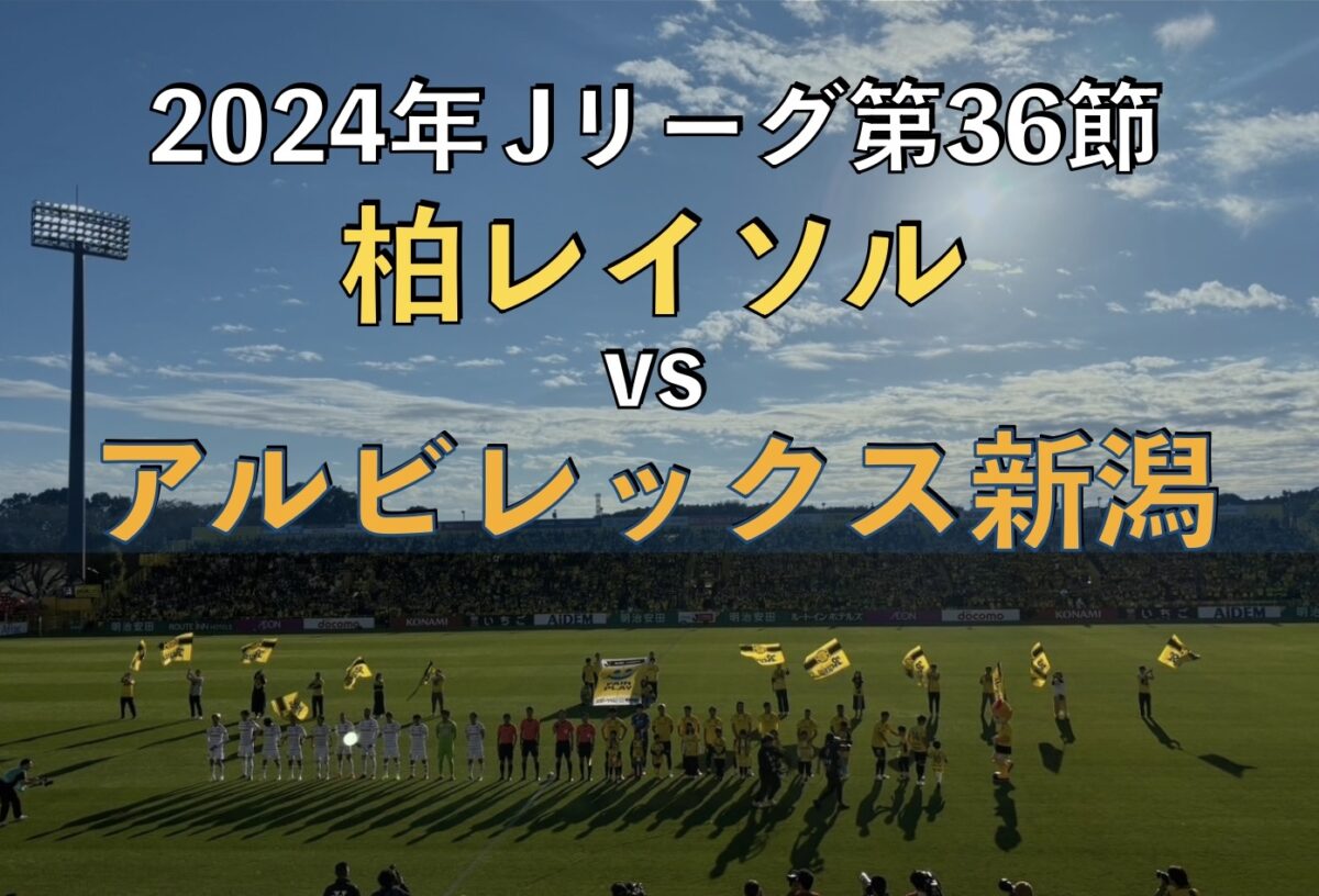 2024年Jリーグ 柏レイソルvsアルビレックス新潟の試合の写真