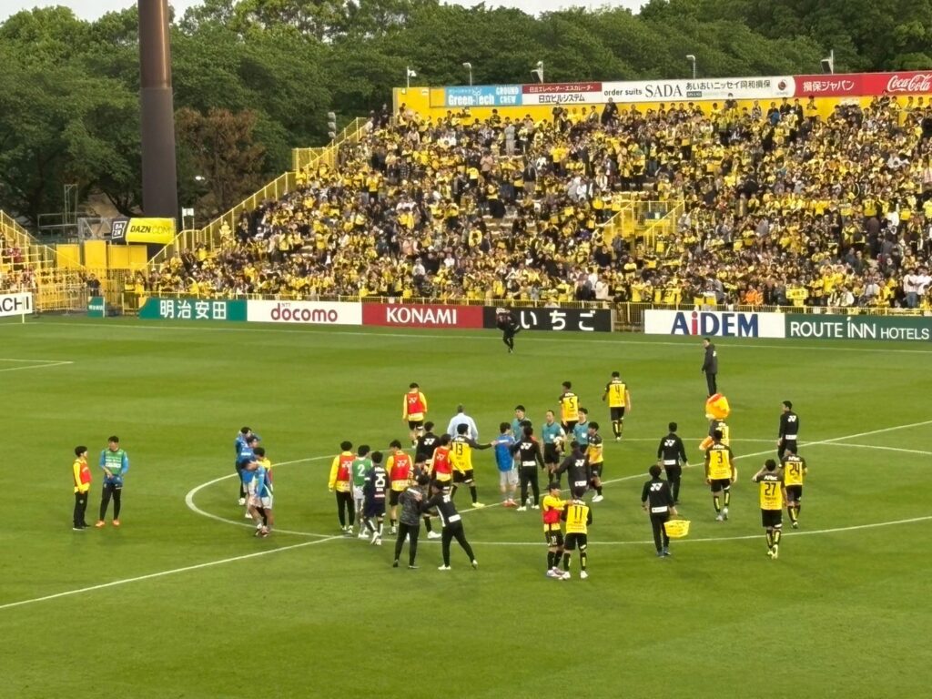 2025年J1リーグ第16節柏レイソルvsファジアーノ岡山